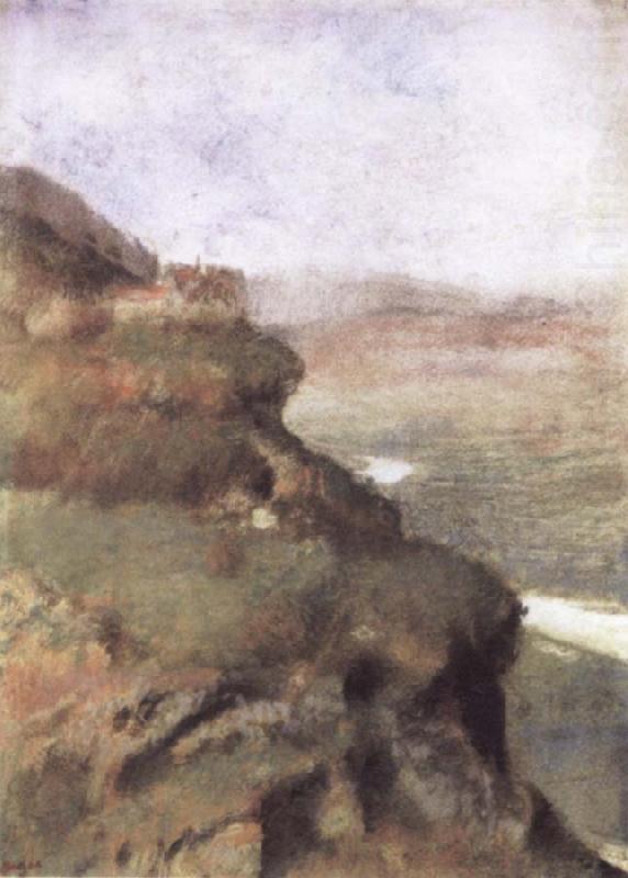 Edgar Degas Landscape with Rocky Cliffs china oil painting image